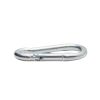 DIN 5299/C Rugós karabiner acél galvanizált horganyzott - 4x40