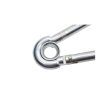 DIN 5299/A Rugós karabiner szemmel acél galvanizált horganyzott - 4x40